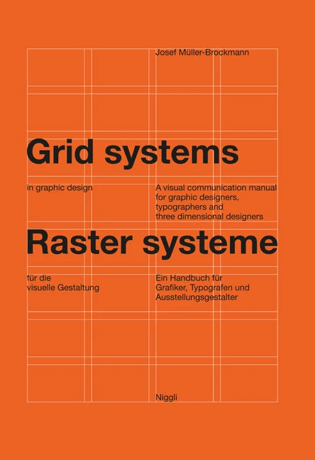 Josef Müller-Brockmann，《Grid Systems》出版社现售版本封面；不是 1981 年初版实物