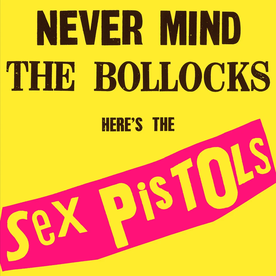 Sex Pistols,《Never Mind the Bollocks, Here’s the Sex Pistols》,1977,Jamie Reid 的封面设计